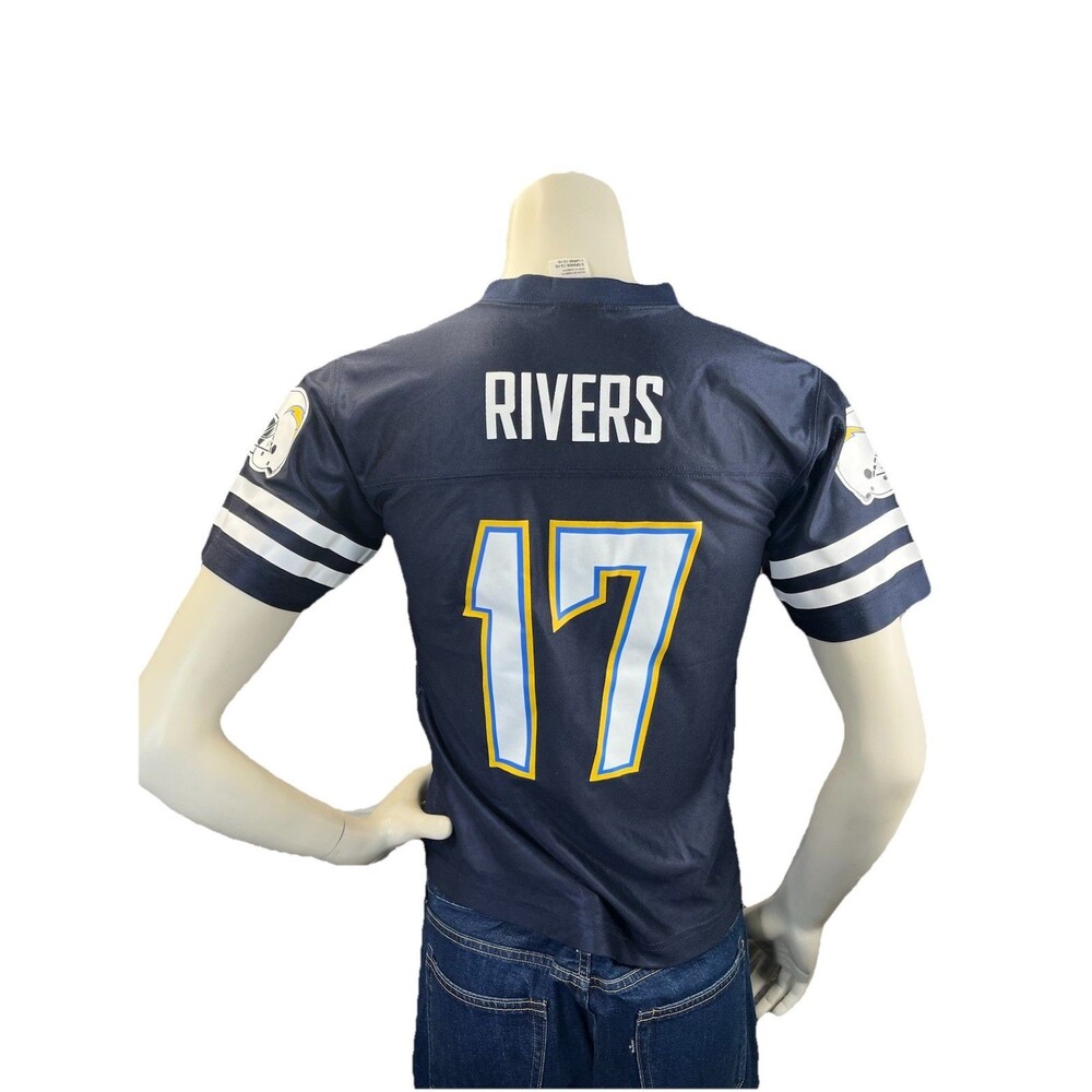 Phillip Rivers #17 NFL San Diego Chargers On Field Jersey Reebok Youth L (12-14)